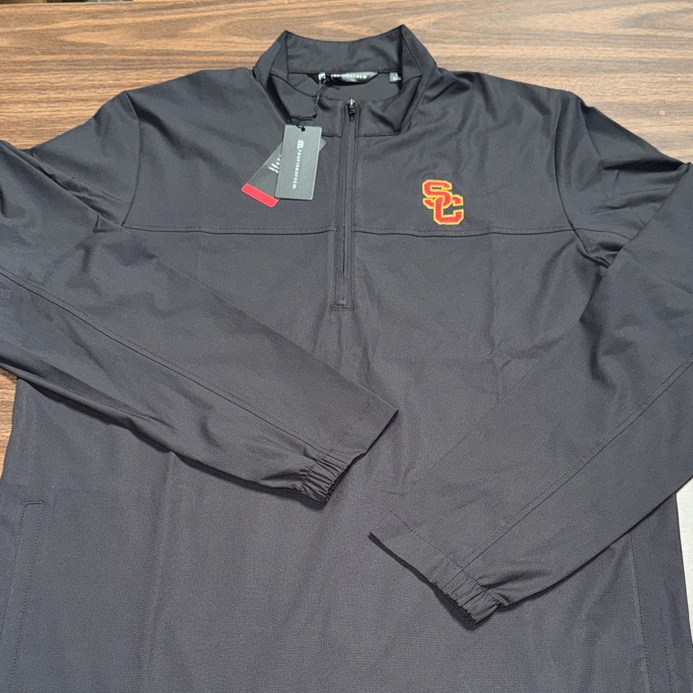 NWT USC x TM pullover quarter zip Wanderlust wind jacket travismathew NEW